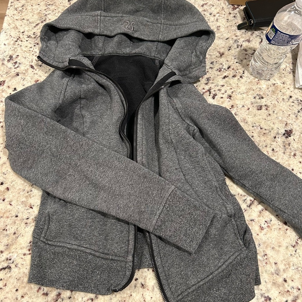 lululemon athletica Gray Scuba Zip Up